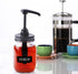 Mason Jar Syrup & Honey Dispenser Pump Lids for Regular Mouth (2 Pack), Airtight & Leak-Proof Kitchen Food Grade Coffee Syrup dispenser Pump (Jar Not Included)
