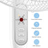 PELONIS 2021 16'' Pedestal Remote Control Oscillating Stand Up Fan 7-Hour Timer, 3-Speed and Adjustable Height, PFS40A4BWW, Supreme 16"-White