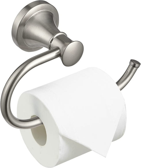 BESy Brushed Nickel Toilet Tissue Paper Holder Brushed Nickel Bathroom Accessories Toilet roll Paper Hanger, Wall Mounted, Rustproof