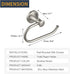 BESy Brushed Nickel Toilet Tissue Paper Holder Brushed Nickel Bathroom Accessories Toilet roll Paper Hanger, Wall Mounted, Rustproof