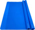 Silicone Baking Mats for Dough Rolling Pastry Fondant Mat Large Nonstick and Nonslip, Countertop Protector, Dining Table Mat and Placemat 20'' by 16''(Blue 2 Pack)