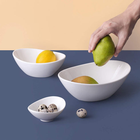 LIFVER Soy Sauce Dish Ceramic, Dipping Bowls, Serving Bowls for Side Dishes, Dip Bowls 3 Oz, Charcuterie Board Bowls Gravy Boat, Dipping Sauce Dish Porcelain, Set of 8, White