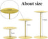 smtyle Gold Candle Holders Set of 3 Candelabra with Iron-3.5" Diameter Ideal for Pillar LED Candles
