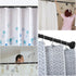 TEECK Shower Curtain Rod, 26-39 Inch Adjustable Tension Spring, Shower Rod, Premium Stainless Steel, Anti-Slip, No Drilling, No Rust, Never Collapse, for Bathroom, Black, Easy to use