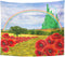 Emvency Tapestry Poppies Field Yellow Brick Road Leading to the Emerald City Flowers Follow Home Decor Wall Hanging for Living Room Bedroom Dorm 50x60 Inches