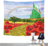 Emvency Tapestry Poppies Field Yellow Brick Road Leading to the Emerald City Flowers Follow Home Decor Wall Hanging for Living Room Bedroom Dorm 50x60 Inches