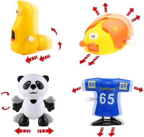 Laxdacee Wind-Up Toys, 24 Pack Assorted Mini Toy for Kids Party Favors, Birthday Goody Bag Filler Preschool Toy for Boys Girls Children, Gifts Pinata Filler Carniva Prizes Classroom Incentive Reward