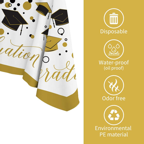 2022 Graduation Party Supplies: it Includes Banner Garland, Graduation Tablecloth, Paper Flowers, 2022 aluminum film Balloons and Confetti Balloon which can be used for Graduation Party Decorations in University, High School and Primary School