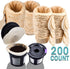 200 Unbleached Paper Filter with Lid and 2 Reusable Kerig Filter Pods,CAPMESSO Disposable Kerig Filters Single Serve Coffee Filters Compatible with Keurg 2.0&1.0 Coffee Maker