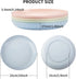 8 Pack Plastic Plates Reusable, OAMCEG 10 Inches Unbreakable Eco-Friendly Lightweight Wheat Straw Plates, Salad Plates, Camping Plates, Dinner Plates, Dishwasher & Microwave Safe, BPA FREE