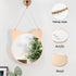 iCAGY Hanging Lightweight Mirror for Wall, Acrylic Nonglass Small Decorative Wall Mirror for Hallway Bedroom Kids Safety 11.8x10.6 inch Cat