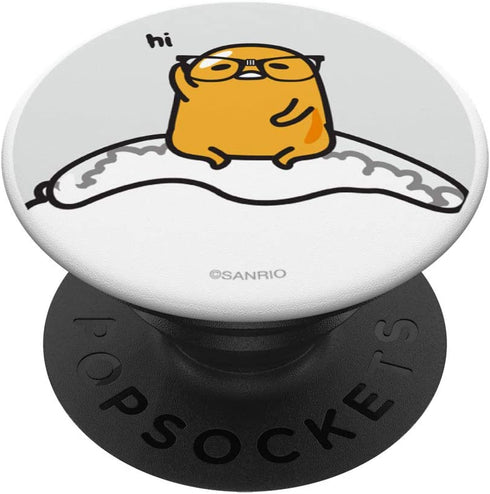 Gudetama Nerd Glasses PopSockets PopGrip: Swappable Grip for Phones & Tablets