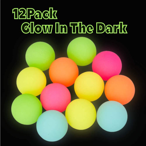 MATICAN 12-Pack Large Bouncy Balls, Bright Neon Colors 2.35" Big Rubber Super Bouncing Balls for Kids, Party Favors, Carnival Prizes, 2.35-Inch