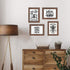 ZIRANLING 8x10 Picture Frame Wood Rustic Brown Set with High Definition Glass for Table Top and Wall Mounting Display(ZRL-8x10-4RB)