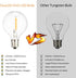 String Lights Outdoor LED Patio - 54 Ft Outside Hanging Waterproof Globe Edison Christmas Lighting 52 Bulb for Porch Cafe Backyard Bistro Party Warm White