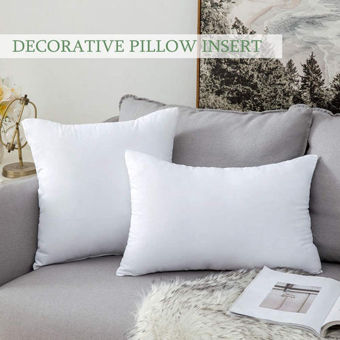 MIULEE Throw Pillow Insert Hypoallergenic Premium Pillow Stuffer Sham Square for Decorative Cushion Bed Couch Sofa 24x24 Inch