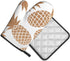 Oven Mitts and Pot Holders for Kitchen Pineapple Oven Mitts Sets Golden Cute Hot Pads Heat Resistant Washable for Counter Table Decorative BBQ Cooking Baking Grilling