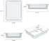 Storex Letter Size Flat Storage Tray Organizer Bin for Classroom, Office and Home, Clear, 5-Pack (62531U05C)