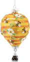 Kurt Adler Noble Gems Honey Bee Hive Hot Air Balloon Christmas Tree Ornament Decor