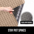 Gorilla Grip Durable All Weather Absorbent Doormat, Dries Quickly, Absorbs Up to 1.7 Cups of Water, Stain and Fade Resistant, Captures Dirt, Indoor and Outdoor Mats, Boot Scraper, 29x17, Beige