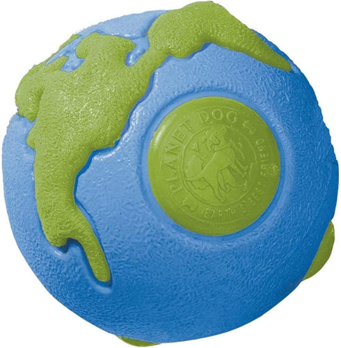 Planet Dog Orbee-Tuff Planet Ball Blue/Green Treat-Dispensing Dog Toy, Small