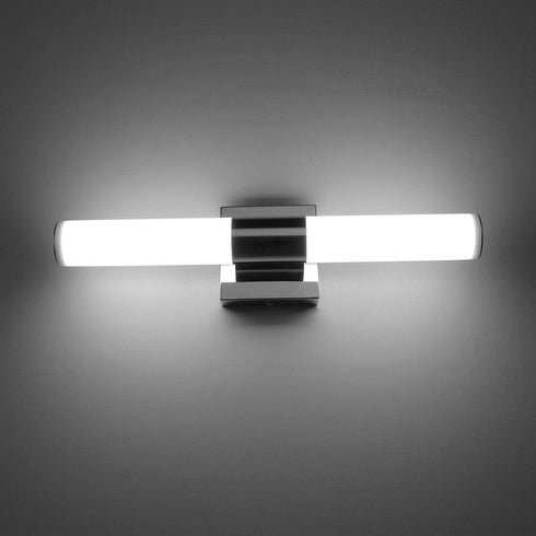 LED Vanity Lights,Joosenhouse Modern Stainless Steel Bathroom Light Fixtures Over Mirror as Make Up Lighting 560lm Daylight Bath Wall Sconces Lamp (8W 15.7inch)
