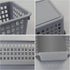 Leendines Small Plastic Storage Baskets, 6 Packs Small Office Baskets