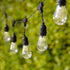 Lights4fun, Inc. 14ft Battery Operated 15 LED Hanging Bulb Indoor & Outdoor String Lights