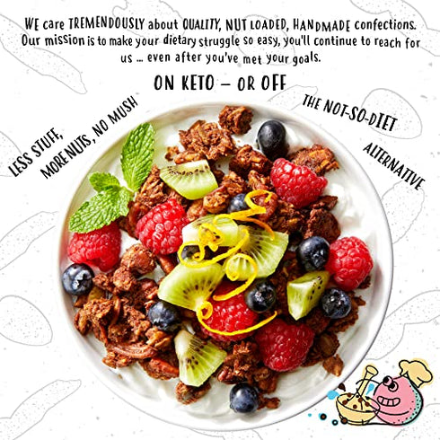 The Granola Bakery Chocolate Keto Granola Cereal | 2g Net Carb | Low Carb Snack, 11 Ounces