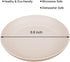 8.8 Inches Unbreakable Wheat Straw Plates - Reusable Plate Sets of 4 for Kitchen Dinner lunch Dishes - Dishwasher & Microwave Safe - Healthy for Kids Children & Adult, BPA Free & Eco-Friendly (Beige)