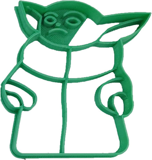 Inspired By Yoda in a Pod, with Coffee/Soup Cup, Happy and Frowning Cookie Cutters (4 Pack)
