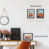 Trwcrt 2 Pack 4x6 Floating Picture Frame, Double Side Tempered Glass Picture Frames?Display up to 6 x 8 photos for Desktop or Wall Hanging, Black