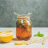 CycleMore 12 Pcs 16oz 480ml Clear Glass Jars With Silver Separable Lids, Mason Jars Round Canning Jars Spice Jars for Honey, Jam, Herb, Wedding Favor, Kitchen Storage