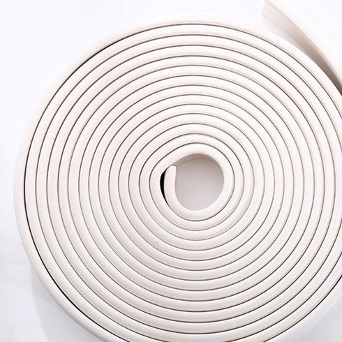Vosarea Home Decoration Modelling Crown Mouldings Trim Flexible Molding Ceiling Border Line Interior Decoration Wall Edge Protector, Off White, Length 5M/196.85Inch, Width 3cm/1.18Inch