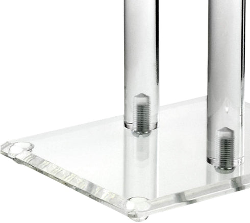 Mooca Clear Acrylic Round Bracelet Display Holder 2 Tier T-bar Jewelry Display Bracelet Display Holder Stand Acrylic Bracelet Display Organizer Jewelry Holder (2-Bar)