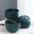 Kyraton Plastic Cereal Bowls 8 Pieces, Unbreakable And Reusable Light Weight Bowl For Rice Noodle Soup Snack Salad Fruit BPA Free Dishwasher Safe (Dark Green)