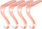Yuokwer Set of 4 Christmas Stocking Holders for Mantel Stocking Hooks Hanger for Fireplace Christmas Safety Hang Grip Stockings Clip for Christmas Party Decoration (Rose Gold, Pack of 4)