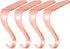 Yuokwer Set of 4 Christmas Stocking Holders for Mantel Stocking Hooks Hanger for Fireplace Christmas Safety Hang Grip Stockings Clip for Christmas Party Decoration (Rose Gold, Pack of 4)