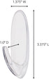 Command Outdoor Large Window Hook, Clear, 1-Hook, 2-Strips, Decorate Damage-Free
