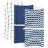Changing Pad Cover – Baby Changing Pad Covers 4 Pack – Boy or Girl Changing Pad Cover – Pure Cotton Machine Washable Navy and White Changing Table Cover – Diaper Changing Pad Cover Sheets