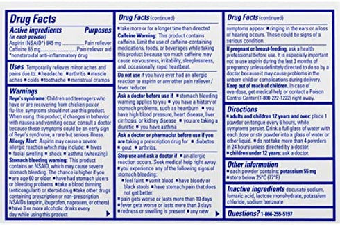 Stanback Headache Powders | 50 Count | Packaging May Vary