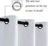 ROSETTE Greyish White Blackout Curtains with Tiebacks - Thermal Insulated, Light Blocking and Noise Reducing Grommet Drapes for Bedroom and Living Room, Set Off 2 Curtain Panels, 42 x 84 Inches Long