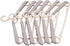 BonDream 6-Pack Heavy Duty Plastic Extra-Wide Arm 15"-23"Suits Clothes Hangers with Swivel Hooks,Perfect for Coat,Jacket,Dress,Shirt,Trousers or closet space saving,Grey&Tan