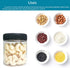 8oz Plastic Jars With Lids, Airtight Container for Food Storage, Clear Plastic Jars Ideal For Dry Food, Peanut Butter, Honey Jam,Cosmetics, Cream, Bathroom and Storage(set of24)