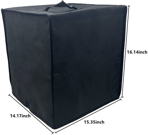 Wanty Black Antistatic Water-proof Dust-proof Nylon Fabric Printer Cover Case Protector for Iconites 1800W 10-in-1 Air Fryer Oven / MOOSOO 1700W 10-in-1 Air Fryer Toaster Oven,Medium