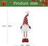 2021 Christmas Long Legs Gnome Decorations with Lights and Music , Handmade Xmas Standing Doll Ornaments, Scandinavian Santa Winter Party Decor, Holiday Figurine Gifts, 24 inch, Red