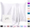Ravmix Silk Pillowcase for Hair and Skin with Hidden Zipper, Both Sides 21 Momme Silk, 1PCS, Standard Size 20×26inches, Pure White
