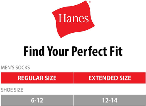 Hanes mens Double Tough Crew Socks, 12-pair Pack