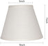 TOOTOO STAR Barrel White Small Lamp Shade for Table Lamps Replacement, 5x9x7 Inch,Fabric Cloth, Spider Model (white)