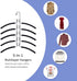 Nature Smile 2 Pack 5 in 1 Anti Slip Metal Sweater Coat Hangers,Multi Layers Wardrobe Clothes Rack,Heavy Duty Metal Space Saver Shirt Blouse Hanger Closet Storage Organizer